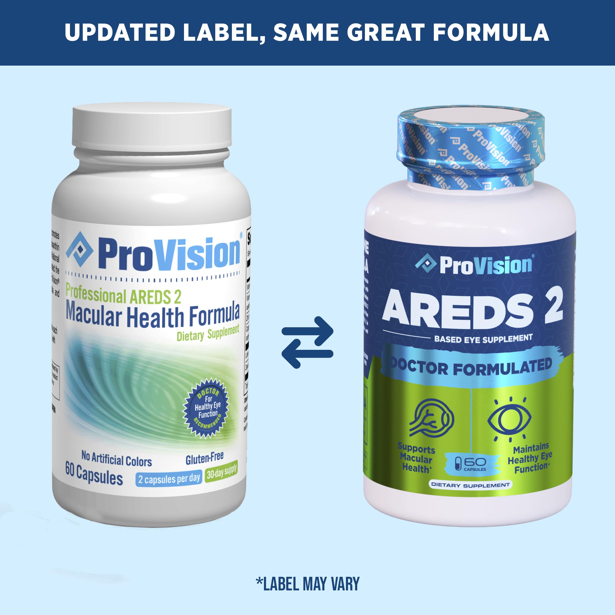 ProVision Eye Supplement bottle top view