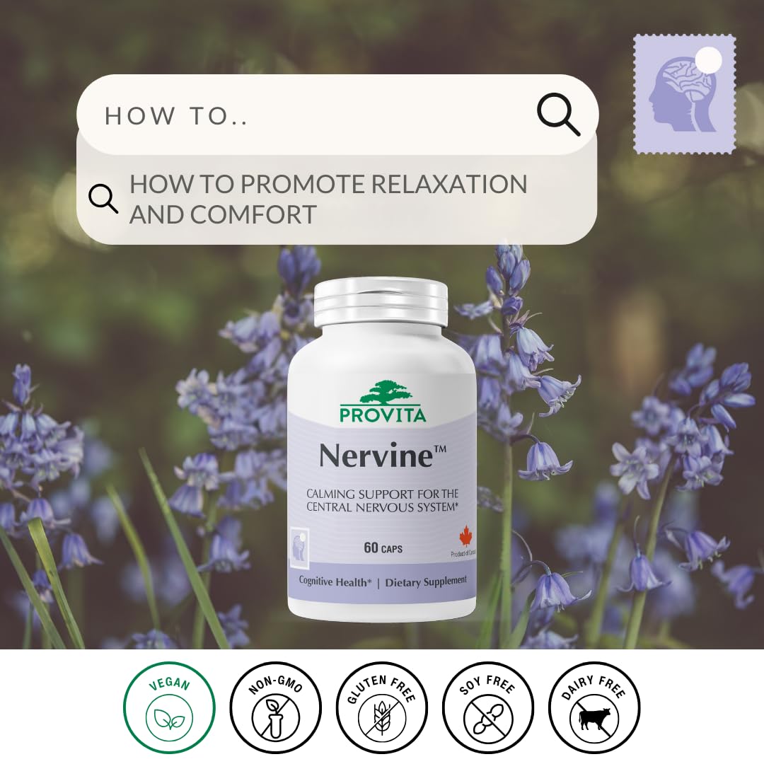 PROVITA Nervine Calm Support Supplement bottle side view