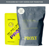 PROXY Just Chill Calm Gummies side view showing ingredients