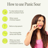 PROXY Panic Sour Gummies on a wooden table