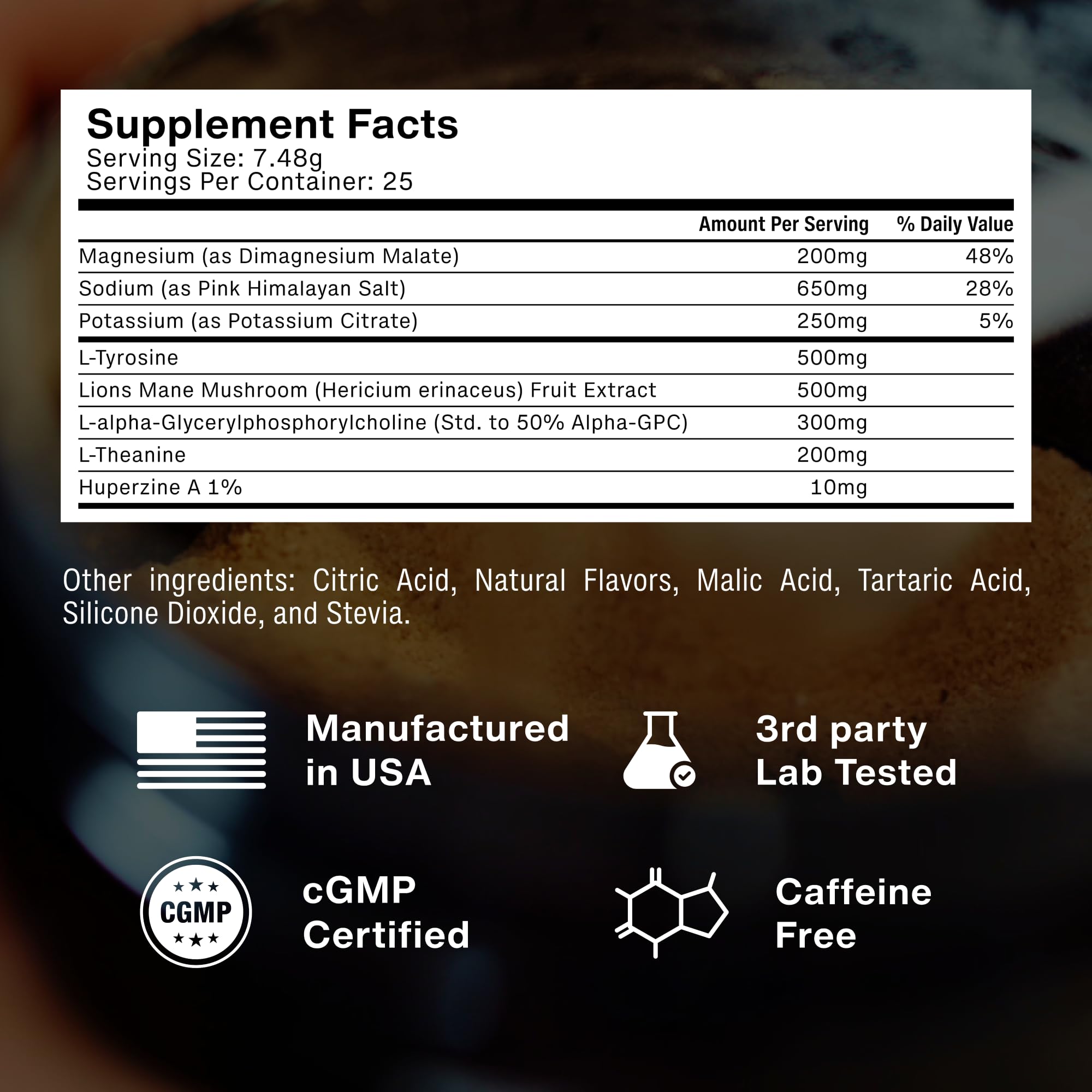 PRSNT Focus & Hydration Nootropic Supplement mixed in water with a refreshing look