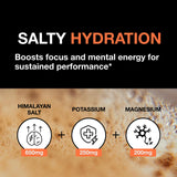PRSNT Focus & Hydration Nootropic Supplement with a glass of water