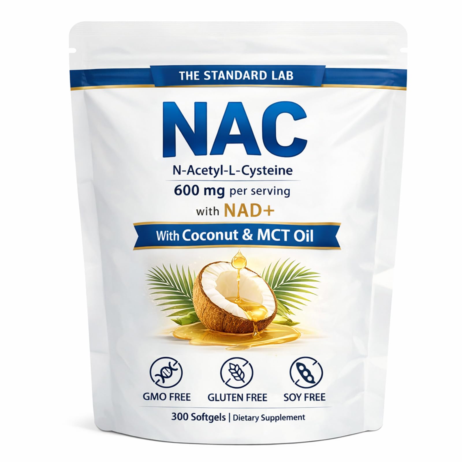 Prspy NAC Daily Nutritional Support Softgels 300 Count front view