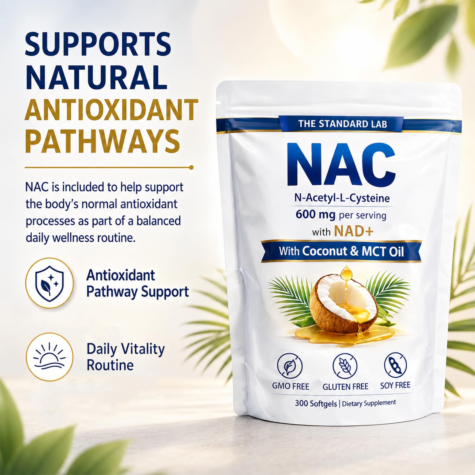 Prspy NAC Daily Nutritional Support Softgels close-up of softgel