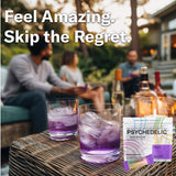 Psychedelic Water Kava Kava Drink Mix grape flavour serving suggestion