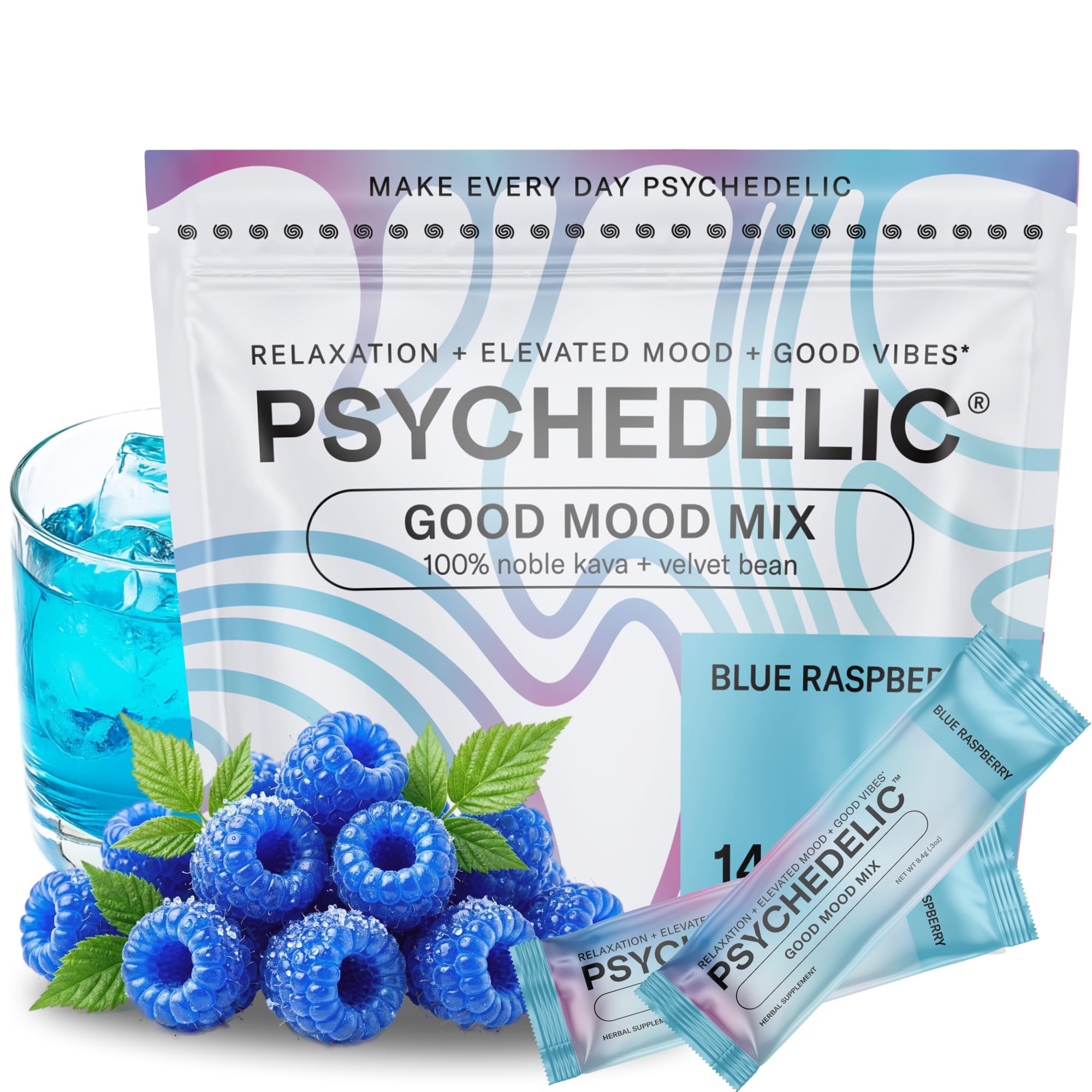 Psychedelic Water Kava Kava Drink Mix packaging front view