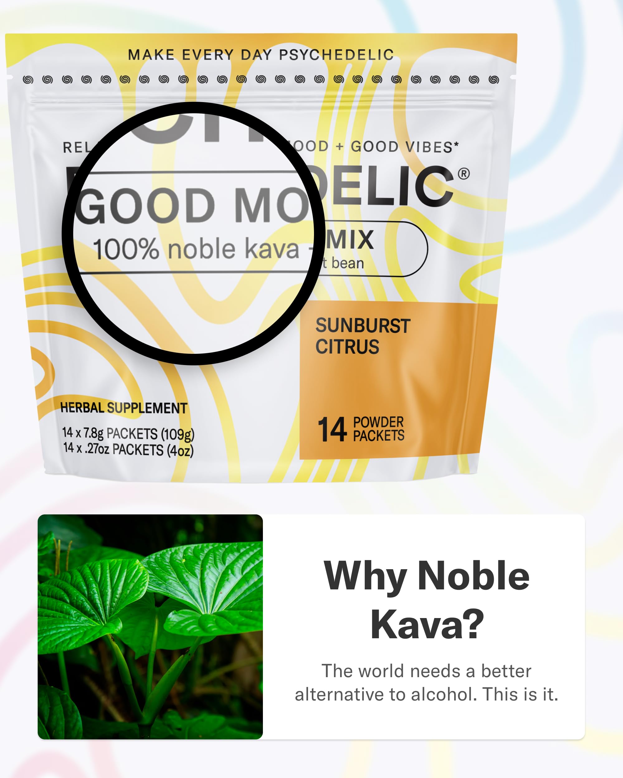Psychedelic Water Kava Kava Supplement ingredients list