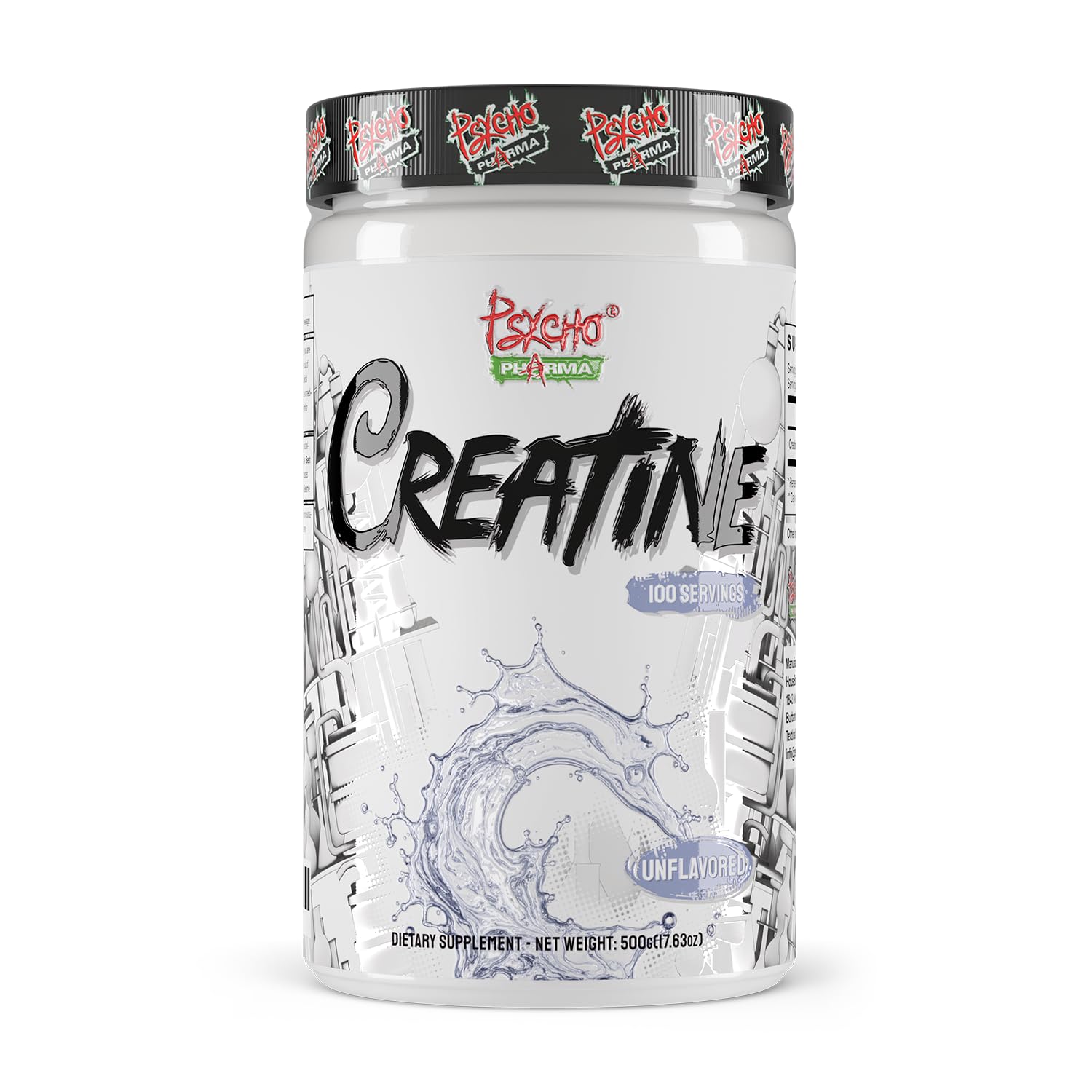 Psycho Pharma Creatine Monohydrate 5g Unflavoured front view