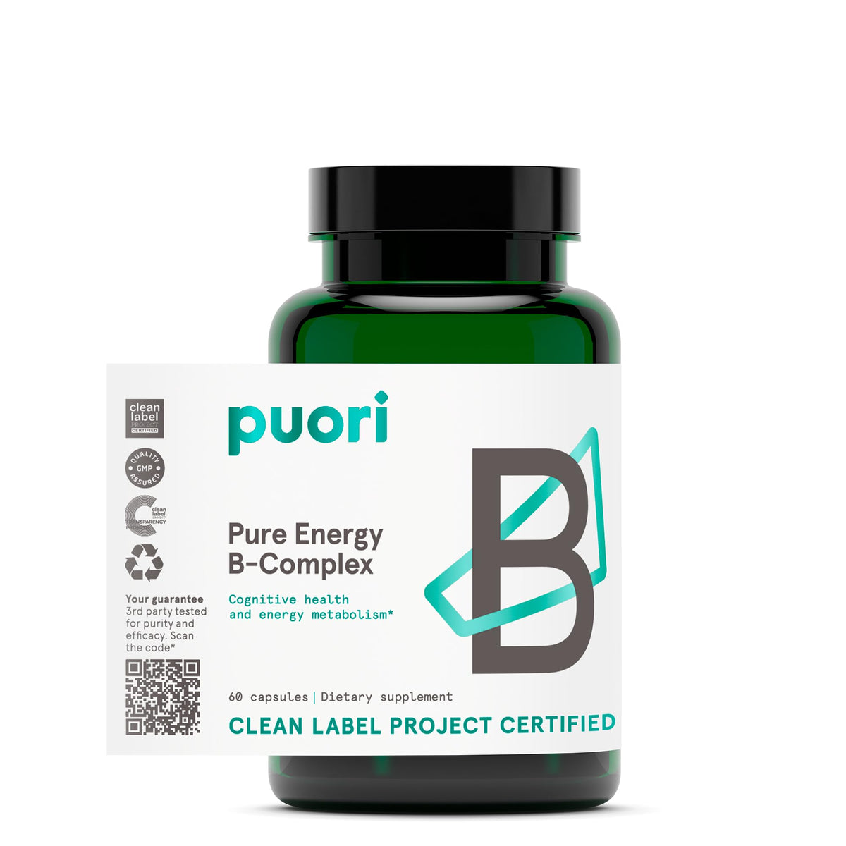 Puori B-Complex 60 capsules front view