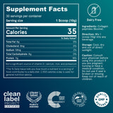 Puori CP1 Collagen Peptide Supplement nutritional information
