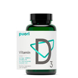 Puori Vitamin D3 Supplement 54g bottle front view