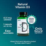 Puori Vitamin D3 Supplement 54g bottle side view