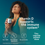 Puori Vitamin D3 Supplement bottle on a wooden table