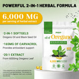 Puouoo Oregano Oil & Black Seed Oil Softgels back view