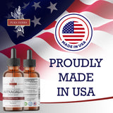 Pura Herba Astragalus Root Extract liquid supplement packaging with ingredients list