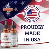 Pura Herba Herbal Supplement Tincture with dropper in use