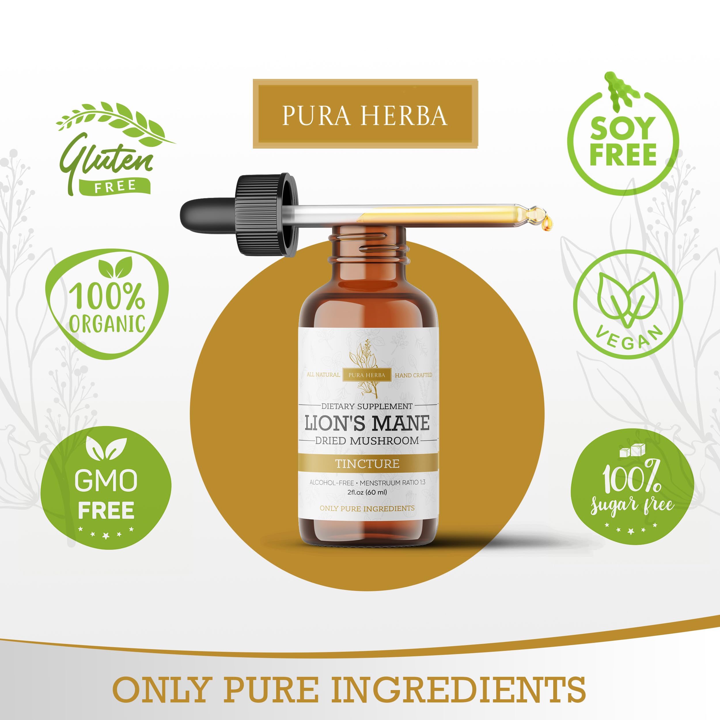 Pura Herba Herbal Tincture 91g in a lifestyle setting
