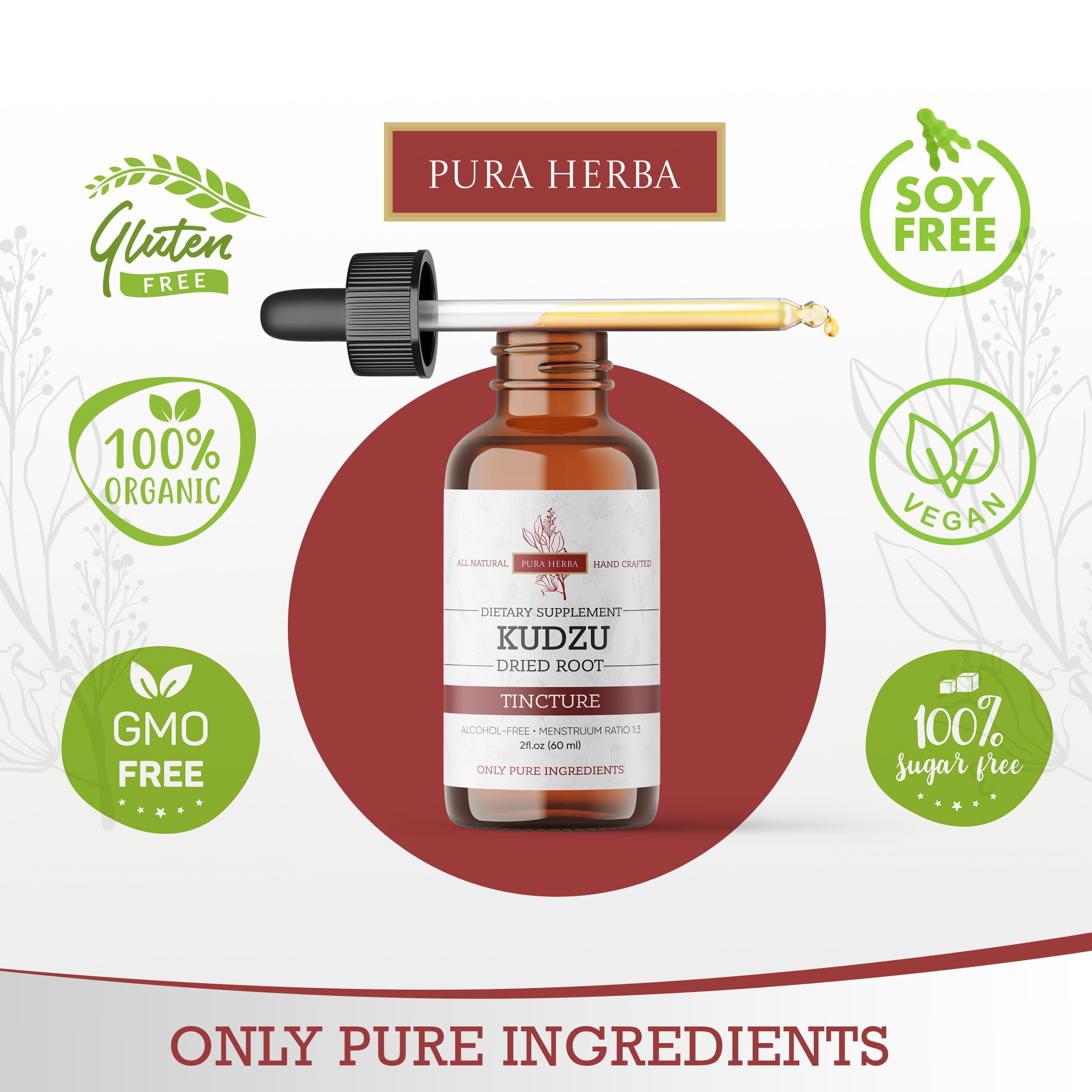 Pura Herba Kudzu Root Extract packaging side view