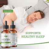 Pura Herba Lemon Balm Sleep Supplement 4 oz with dropper