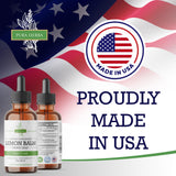 Pura Herba Lemon Balm Tincture 2 oz with dropper