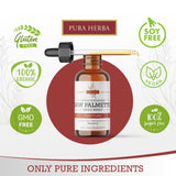 Pura Herba Saw Palmetto Tincture 4 oz bottle with dropper