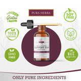 Pura Herba Slippery Elm Bark Supplement 4 oz label close-up