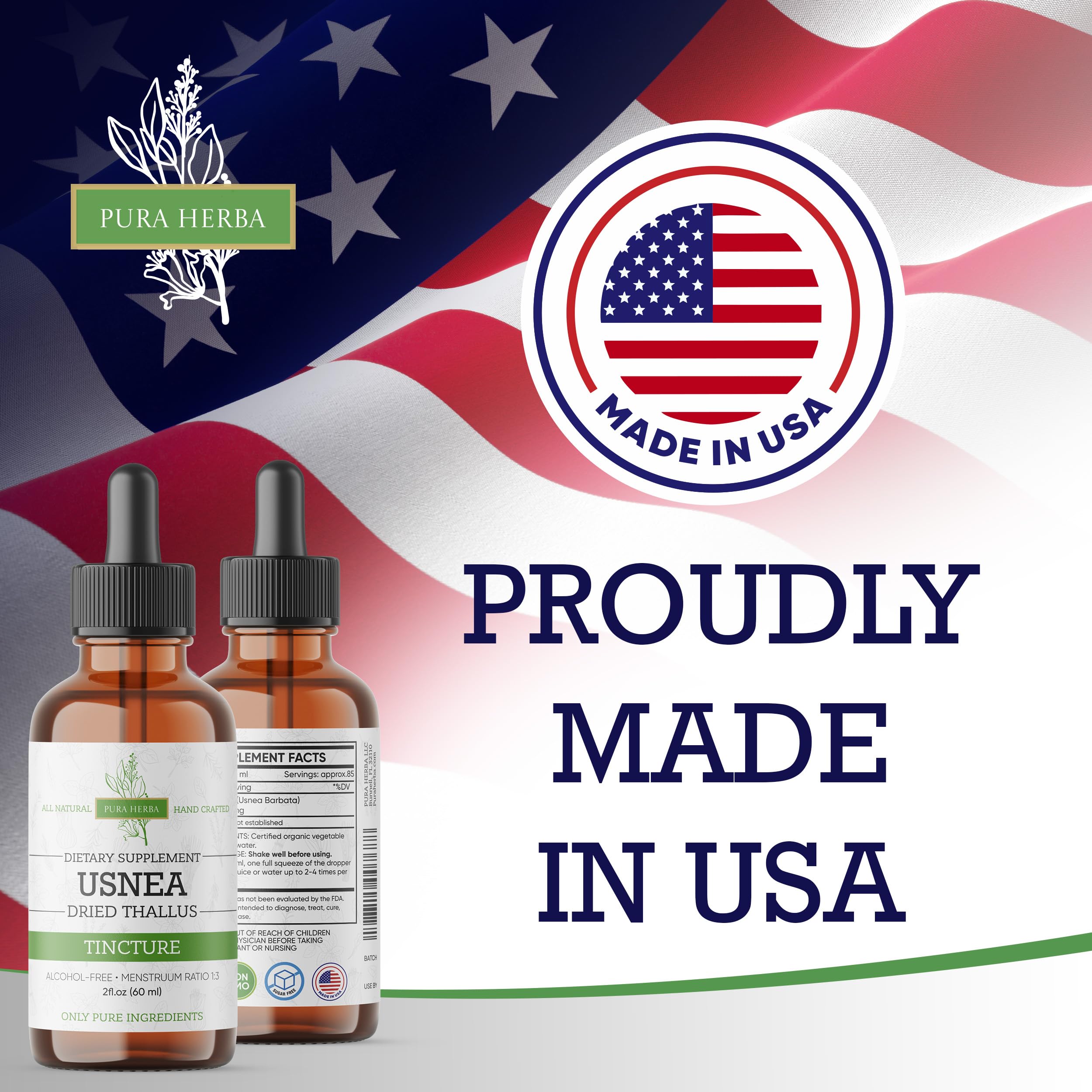Pura Herba Usnea Tincture in a lifestyle setting
