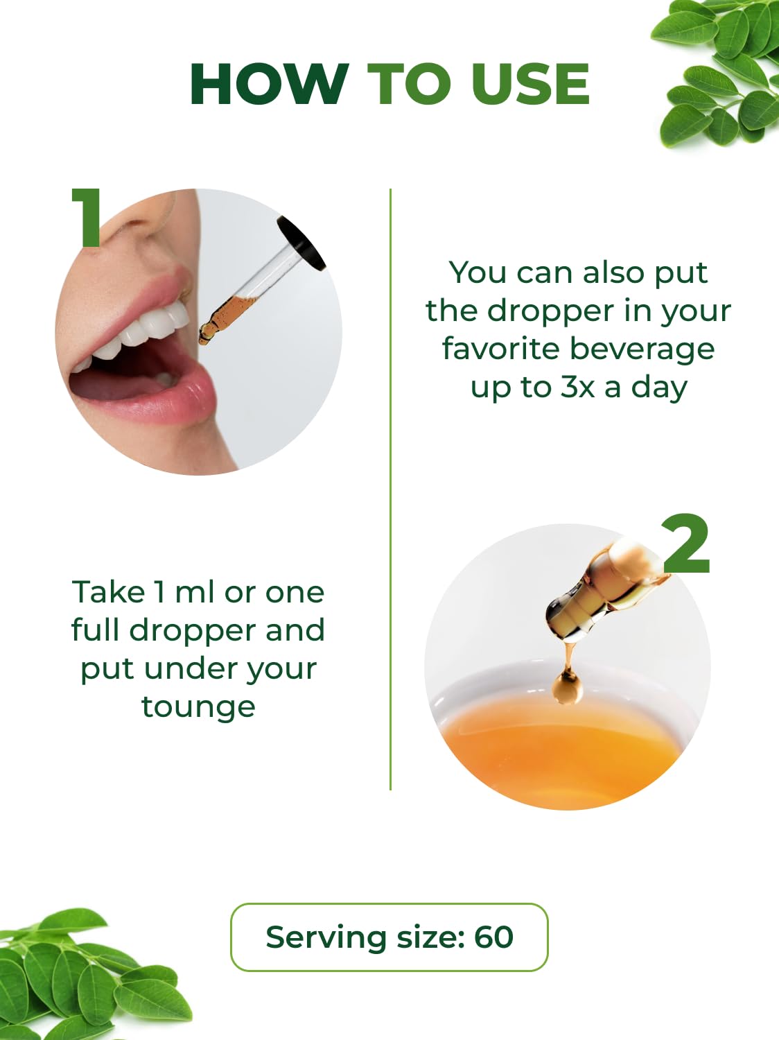PURA VIDA MORINGA Moringa Extract Liquid on a wooden table
