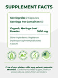 Pura Vida Moringa Organic Moringa Capsules packaging