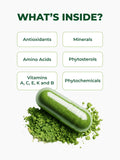 Pura Vida Moringa Organic Moringa Capsules with measuring spoon