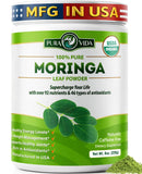 PURA VIDA MORINGA Organic Moringa Leaf Powder 227g front view