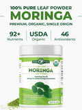 PURA VIDA MORINGA Organic Moringa Leaf Powder in a smoothie