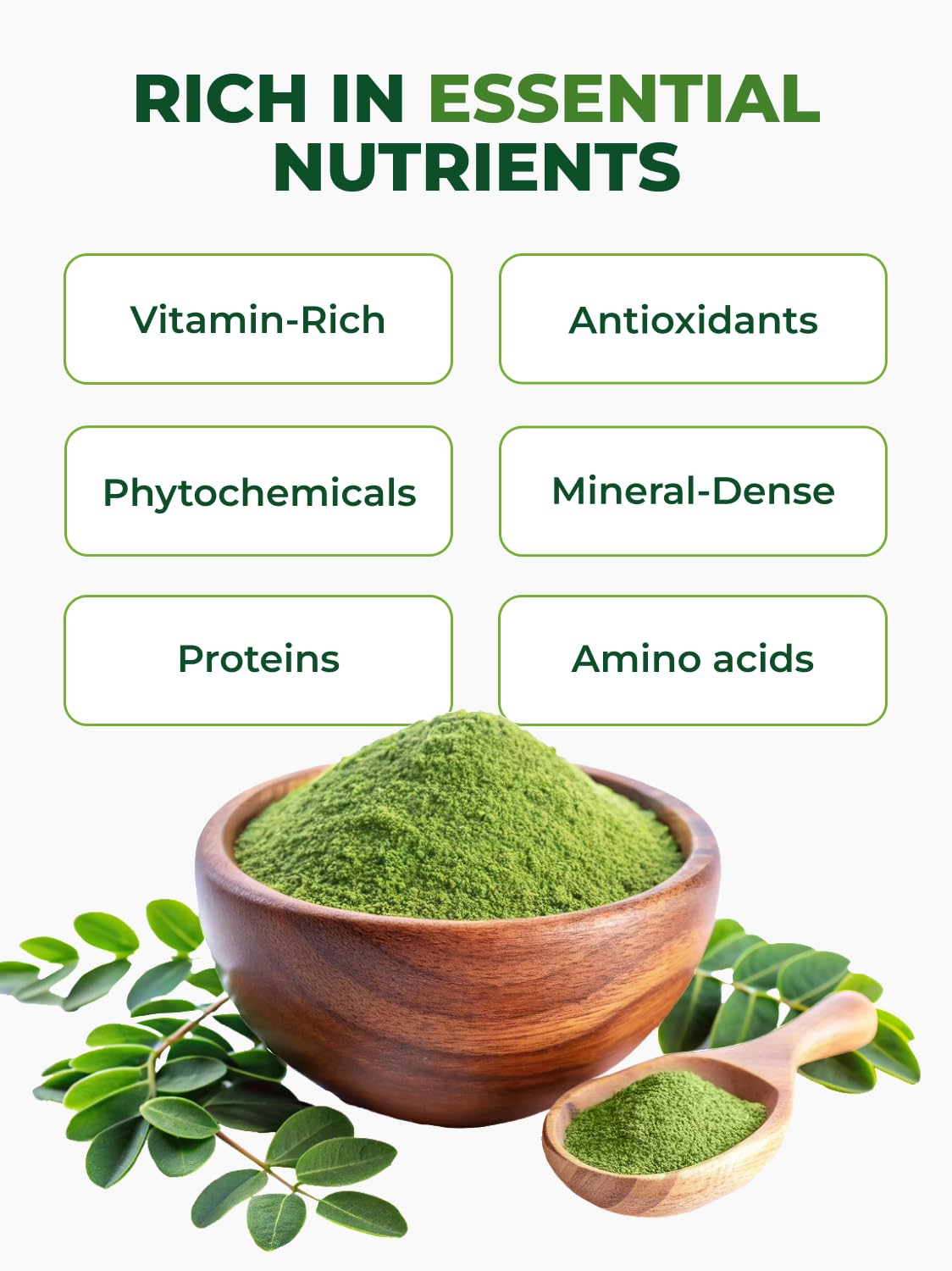 PURA VIDA MORINGA Organic Moringa Leaf Powder in baking