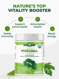 PURA VIDA MORINGA Organic Moringa Leaf Powder tea preparation