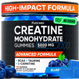 PURA WEX NUTRITION Creatine Gummies 5000mg Complex front view