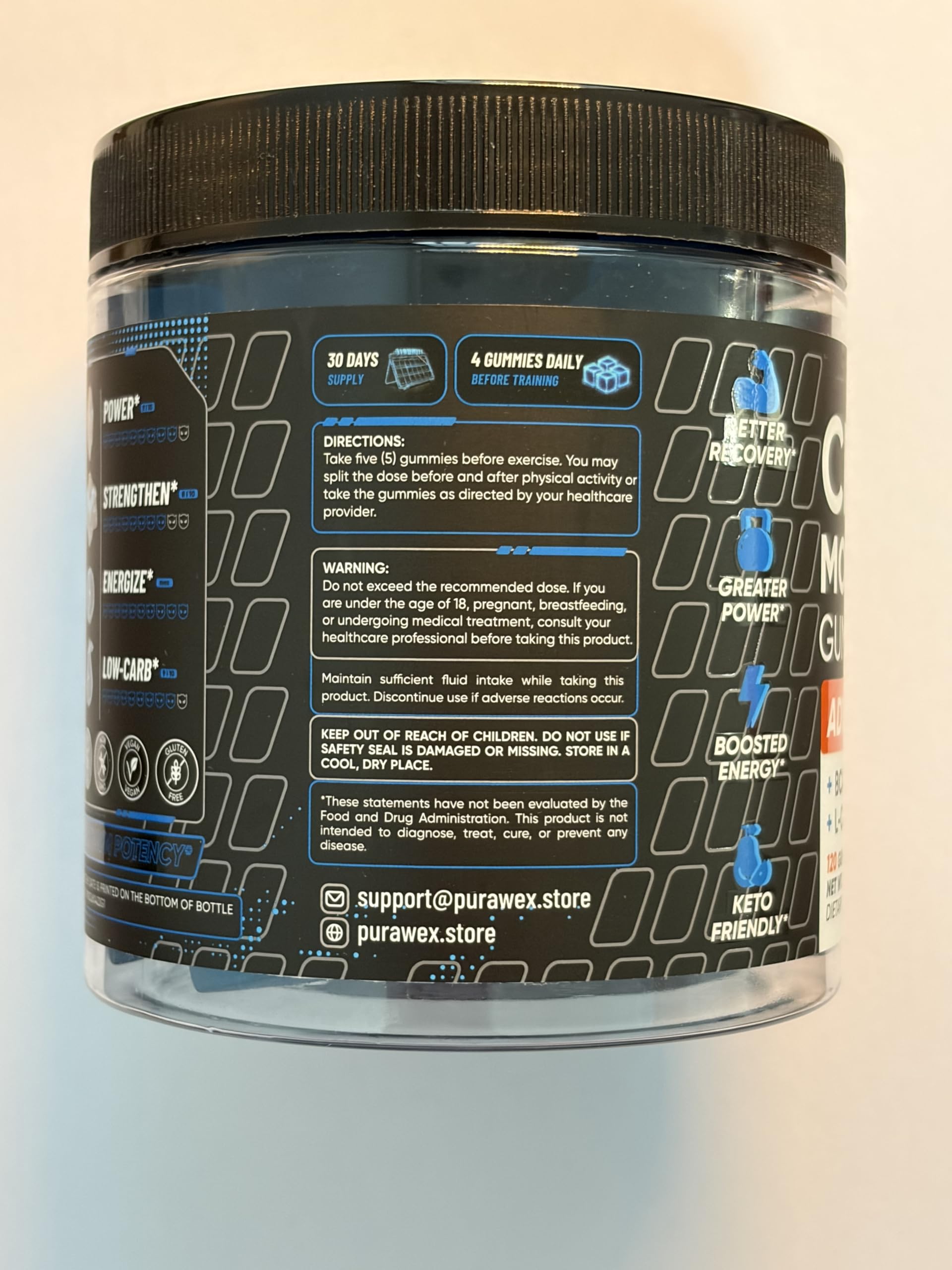 PURA WEX NUTRITION Creatine Gummies lifestyle scene