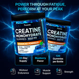 PURA WEX NUTRITION Creatine Gummies on a gym bench