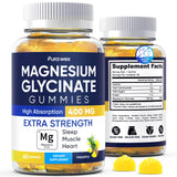 PURA WEX NUTRITION Magnesium Gummies 400mg front view