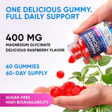 PURA WEX NUTRITION Magnesium Gummies with a measuring spoon