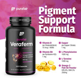 purafair Skin Pigmentation Supplement tablets close-up