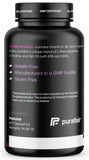 purafair Skin Pigmentation Supplement with a glass of water