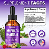 Purafina Lymphatic Drainage Drops 132g with water glass