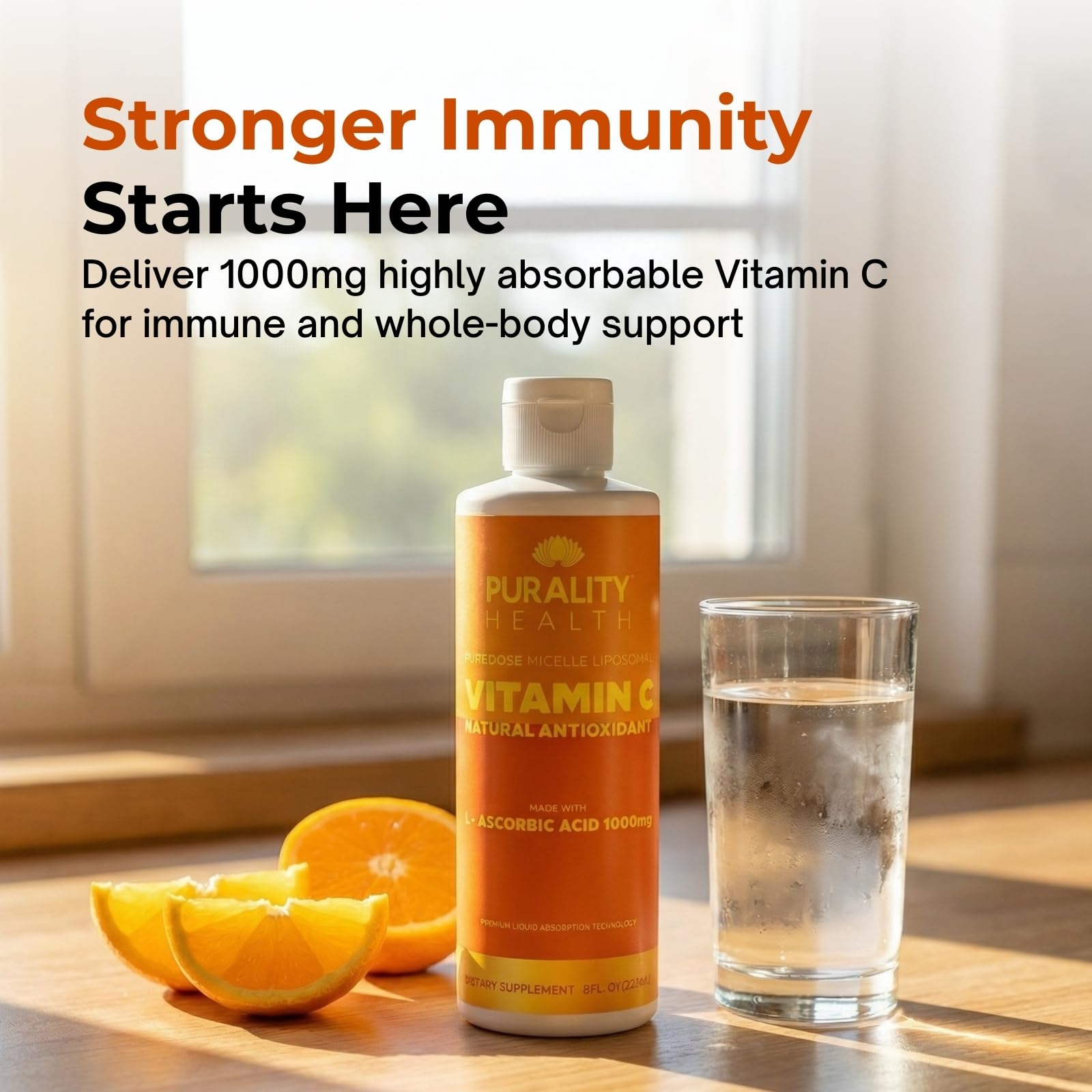 PURALITY HEALTH Liquid Vitamin C with spoon