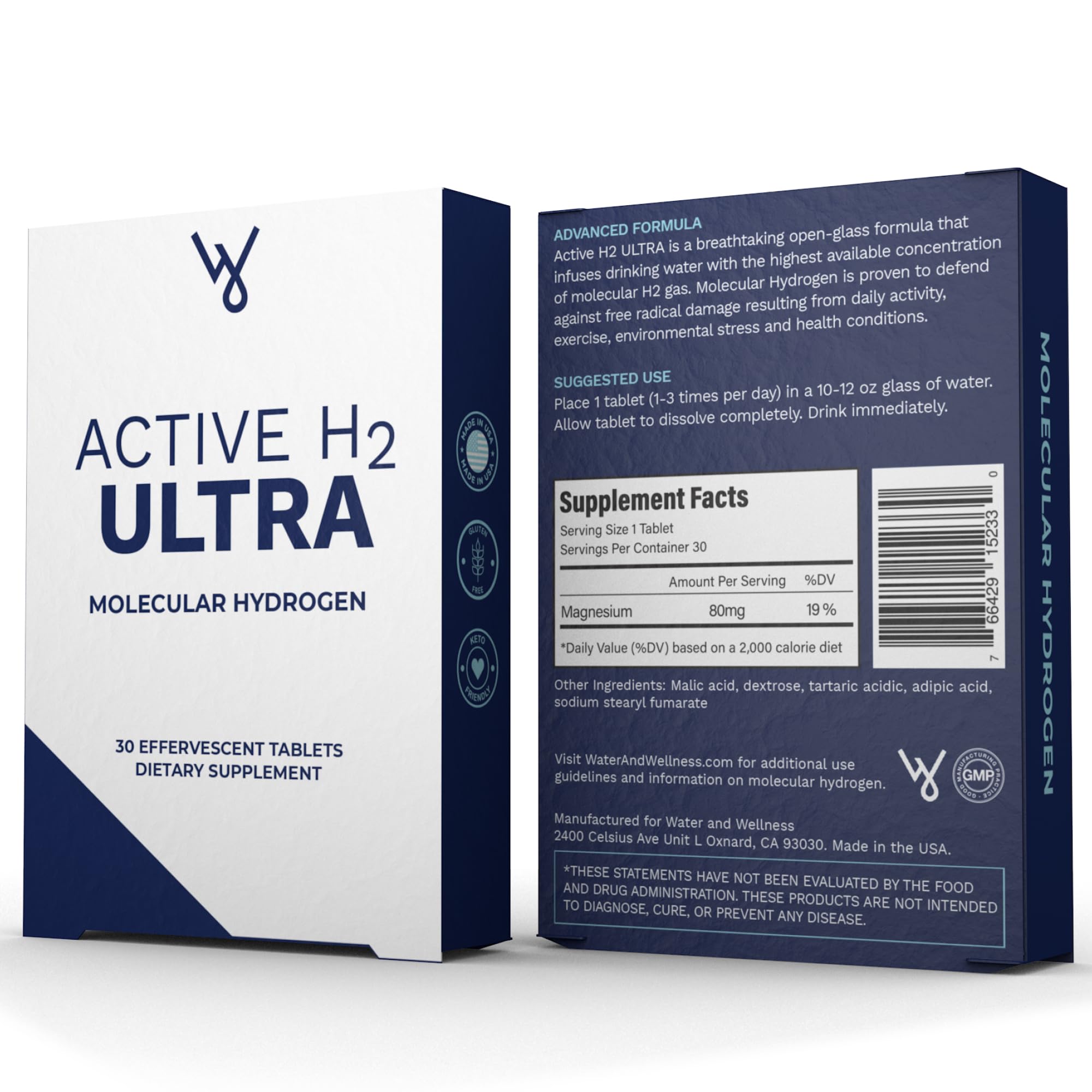 Purative Active H2 Hydrogen Tablets close-up of tablets