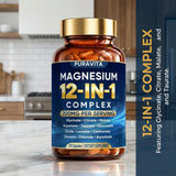 PURAVITA Magnesium Blend 700mg capsules in hand