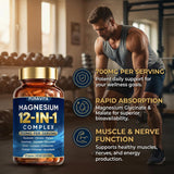 PURAVITA Magnesium Blend 700mg side view of bottle