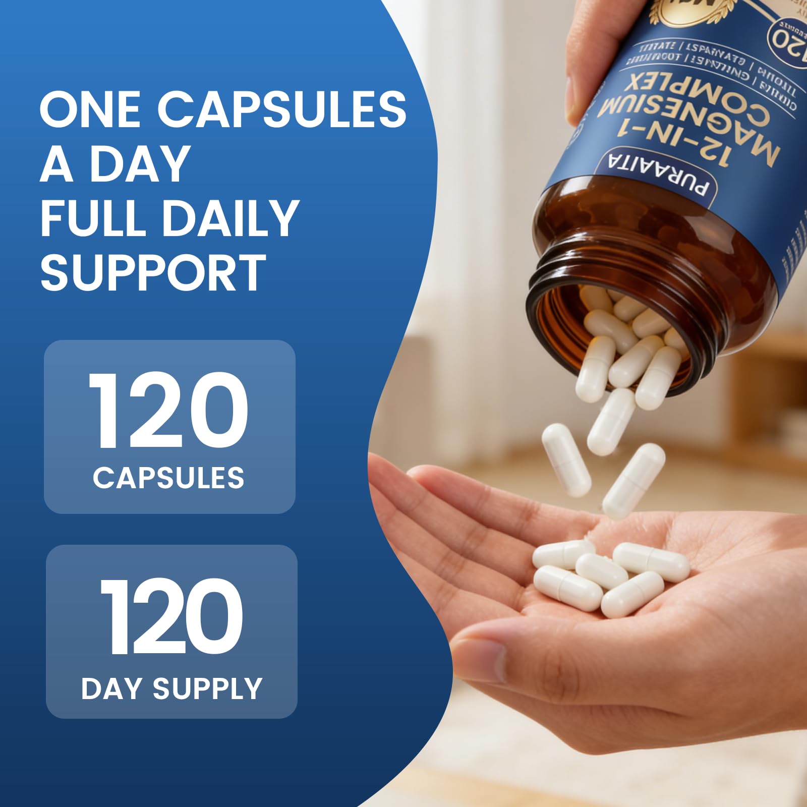 PURAVITA Magnesium Complex 12 in 1 product packaging