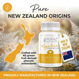 PURAZ Cellular Reset Supplement packaging on a wooden table