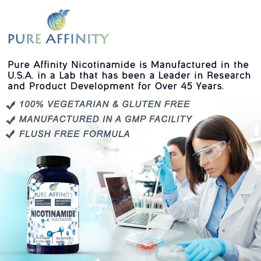 Pure Affinity Nicotinamide 500mg product packaging