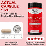 Pure By Nature Boswellia Turmeric Capsules with a measuring spoon